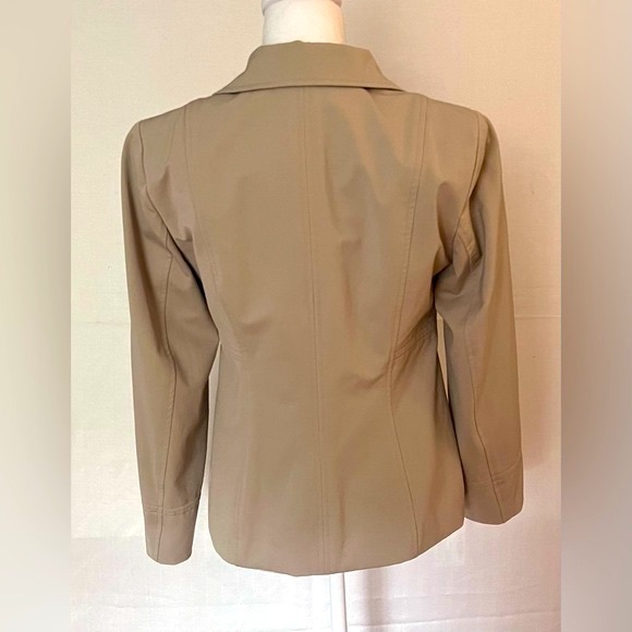 Jacket Khaki Size 4 Juliana Collisions  lined zipper front closure - Picture 2 of 7